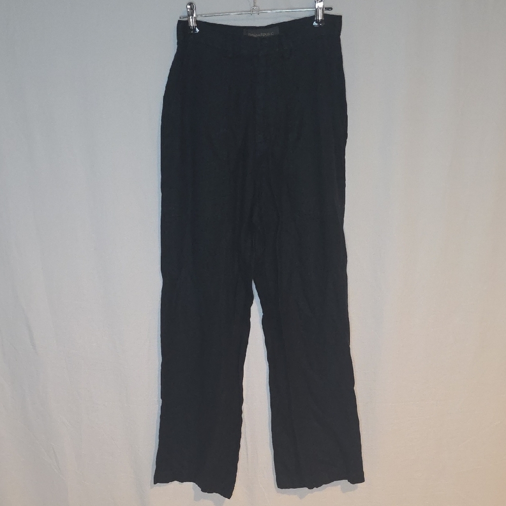 Banana Republic Women's Black Wide-Leg Pants